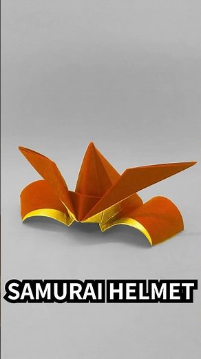 How to make an easy origami kabuto(Japanese helmet/samurai helmet) #shorts