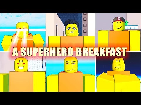 A SUPERHERO BREAKFAST 🍳 *All Endings, Badges and Full Walkthrough* Roblox