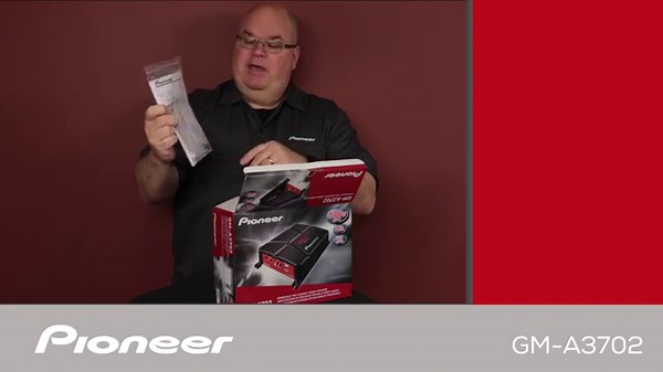 Pioneer GM-A3702 2-Channel Car Amplifier – 500W Max, Class AB, Bridgeable Design, Automatic Signal Sensing and Turn-on, Built-in high-/Low-Pass Filter