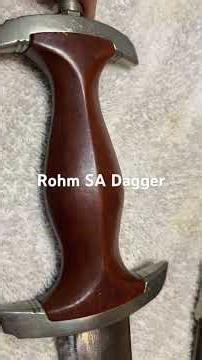 Early WWII German SA Dagger Top of the Line Name only ground Rohm Dagger Rare Dagger!