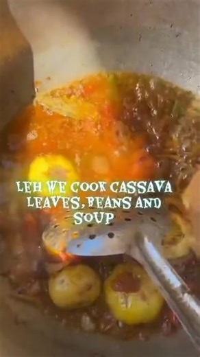 Let we cook cassava leaves 🍃 Beans and soup 🍲 😋 👌 lpp | Viral Backup Page