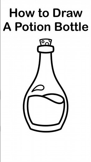How to Draw a Potion Bottle #howtodraw