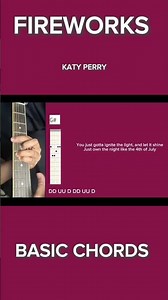 Fireworks | BASIC CHORDS Tutorial | Katy Perry