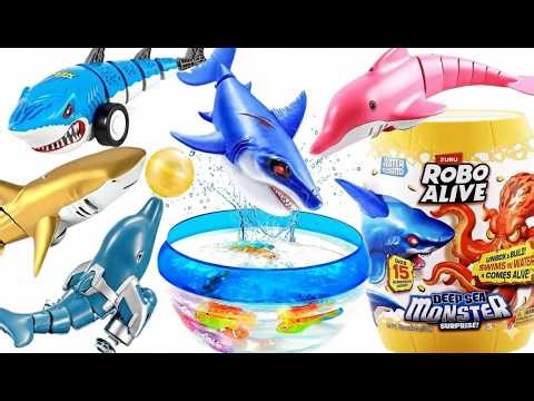 GIANT Robo Alive Shark Collection! 🦈 Water Test & Deep Sea Monster Surprise!