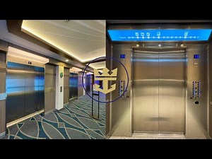 KONE Marine Traction Internal Elevators - Royal Caribbean Symphony of the Seas Cruise Ship.