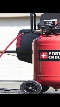Porter Cable PXCMF220VW 1 5 HP 20 Gallon Oil Free Vertical Dolly Air Compressor Review