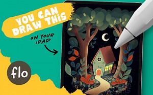 【Procreate】新手级教程 You Can Draw This in PROCREATE 手把手教绘制这幅简单的故事书童话小屋插画绘制过程_哔哩哔哩_bilibili