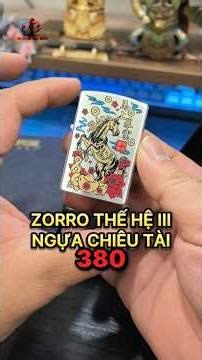 Zorro lighter, third generation, lucky horse design. To order, message on Zalo 0903808911 (Truong...