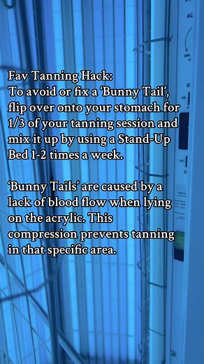 Another Fav Tanning Hack: Compression marks are only cute on memory foam, — not on your tan. Rotate, glow queen!🔁☀️👸🏻 #FYP #TanningHack #TanningSalon #TanningTips #SalonLife | The Sandbar and Honeyhole Co.