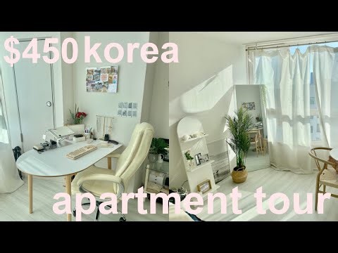 My $450 Korea Apartment Tour 🏠 Oceanfront Studio in Busan