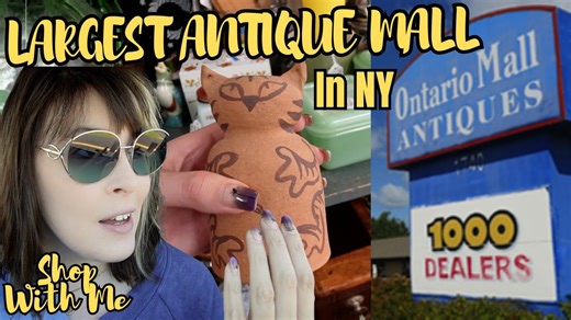 New York's largest antique mall shop with me finds