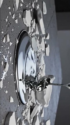 Breaking a Ceramic Sphere Filled with Silver Metal | Oddly Satisfying