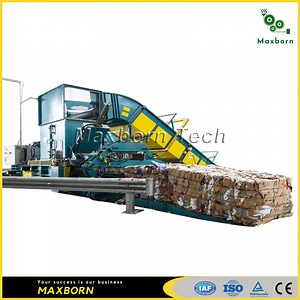 [Hot Item] Hydraulic Horizontal Scrap Iron Compactor Carton Cardboard Occ Waste Paper Briquetting Baler Machine