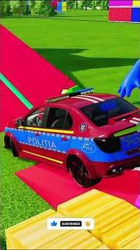TRANSPORTING ALL POLICE CARS and AMBULANCE EMERGENCY VEHICLES WITH MERCEDES POLICE TRUCKS! #36
