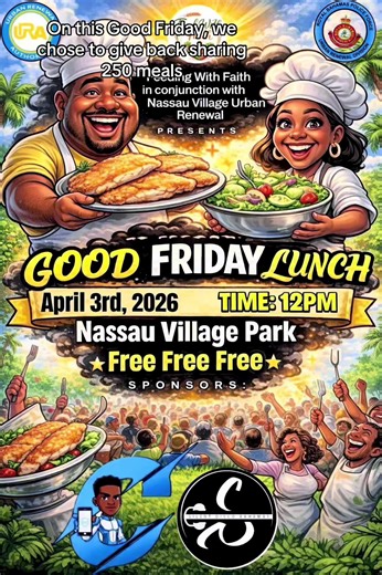 On this Good Friday, instead of a day for ourselves, we gave thanks in action. Silent Disco and Feed the Faith partnered with Urban Renewal to cook and share 250 meals in Nassau Village and beyond—passing on blessings to those who needed them most. @christhaatech @sammy🇧🇸🇭🇹 @Franklee J Laphaeile🇭🇹🇧🇸 @Kompa events Bahamas @BREEZY @melaninelaine
