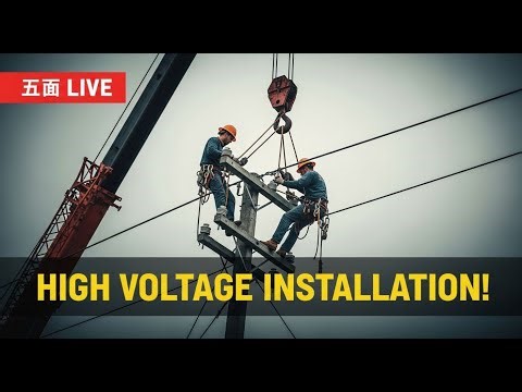 🔴 LIVE: NO ROOM FOR ERROR! Watch Pro Linemen Work on High-Voltage Poles.