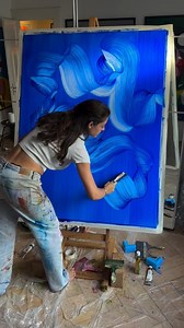 10K views · 198 reactions | Aquatic Immersion: Large-Scale Abstract...