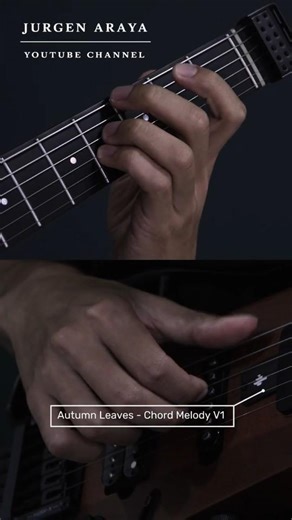 Day 20/30: Autumn Leaves, guitar shell chords pov version 1