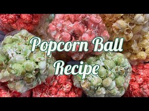 Popcorn Ball Recipe - Make this delicious colorful treat for yourself! Jello Recipe
