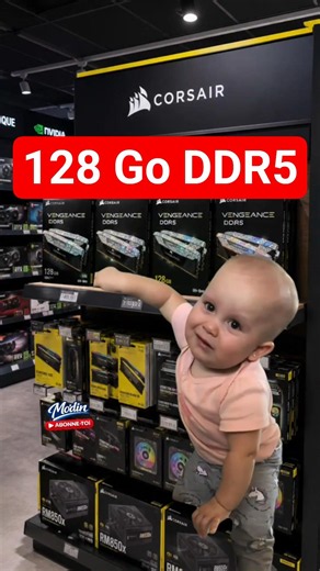 😂 Le prix de la RAM ok mais pas la 128 Go DDR5 .. #tech #pc