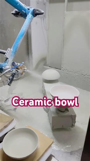 One-year warranty, on-site installation. #automation #spray #robot #ceramic #porcelain