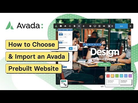 How To Choose and Import an Avada Prebuilt Website