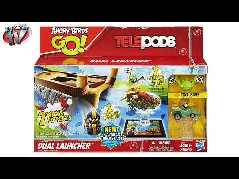 Angry Birds GO! Telepods Dual Launcher Play Set Toy Review, Hasbro