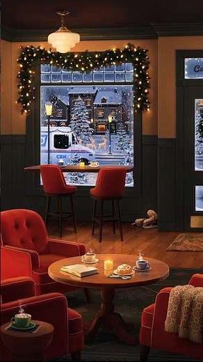 🎄🦉 ⛸️ The Christmas Coffee Shop On Main Street