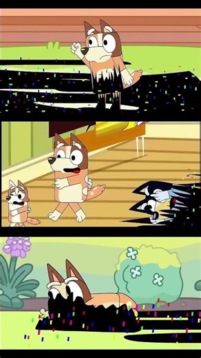 Bingo & Bluey Corrupted Music Dash Mod 7 FNF Mod Friday Night Funkin'