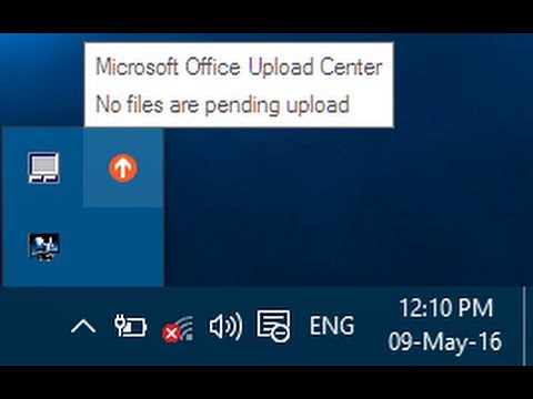 How to remove Microsoft Office Upload Center icon on Start up in Windows 10
