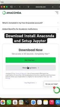 Install Anaconda + Jupyter in 60 Sec ⚡ (Mac 2026)