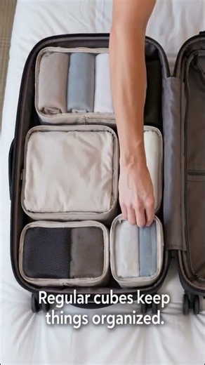 Compression vs Regular Packing Cubes