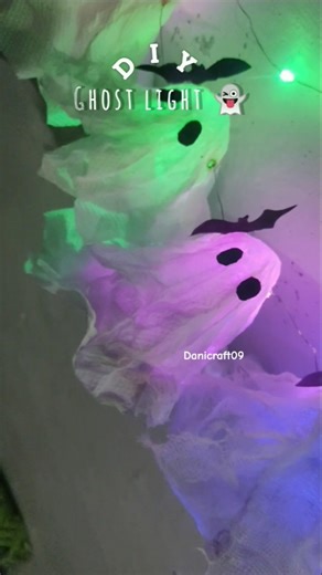 DIY ghost 👻 light 🕯️#diy #art #youtubeshorts