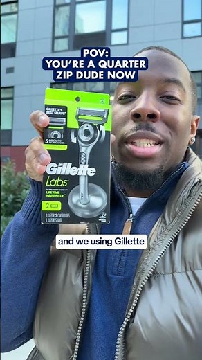 Disposables? What’s that? I only use GilletteLabs #quarterzip #matcha