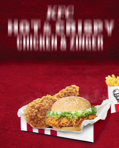 KFC Chicken & Zinger Box #HitsTheSpot with an addictive signature taste and up to 55% off! Enjoy 1 Zinger, 1 Hot & Crispy Chicken, a regular Whipped Potato, Fries and a drink at only $7.95. Order on KFC App now! #KFC #KFCsg #KFCFriedFam | KFC