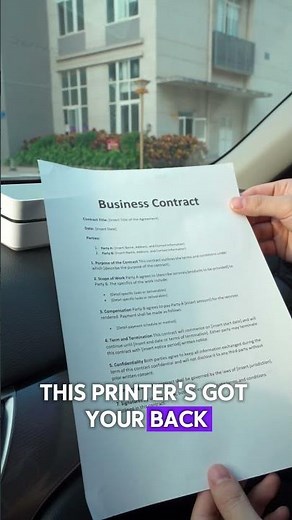 MT610 Portable Printer – Fast, Lightweight, No Ink! #hprt #portableprinter tableprinter