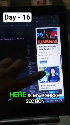 #Day - 16 | How to Make Website Flexible on Tablet | HTML CSS @media