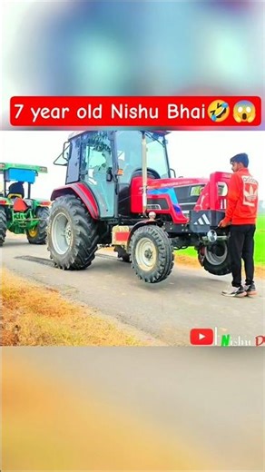 7 year old Nishu bhai Sachin bhai ke tractor ke sath mein masti🤣😍🥰❤️🤯❣️🔥🥹👍