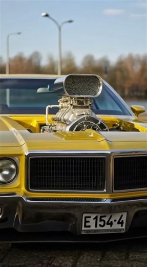 THIS BLOWN YELLOW MUSCLE CAR IS ABSOLUTE MAYHEM! 🤯🔥