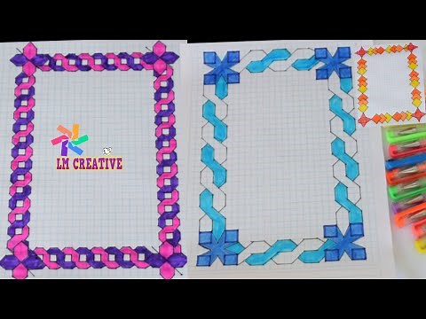 MARGENES PARA CARATULAS FÁCILES Y BONITOS / MARGENES PARA CUADERNOS