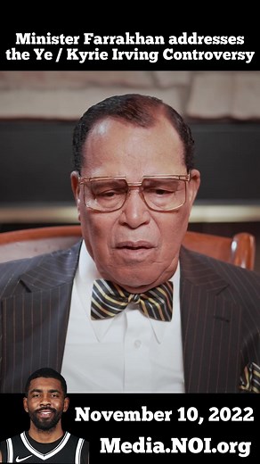 579K views · 10K reactions | The Honorable Minister Louis Farrakhan addresses the Ye / Kyrie Irving Controversy   #NationOfIslam #ElijahMuhammad #Farrakhan #KyrieIrving #kanyewest #Ye #Jesus #Messiah | The Nation of Islam | Facebook