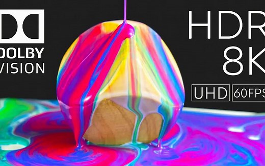 4K HDR画质测试屏幕 极致HDR色彩体验 视觉体验 Oled miniled屏幕测试 8K原素材