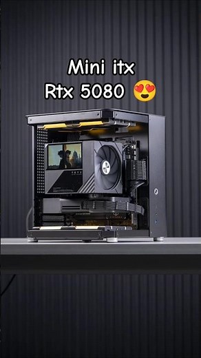Powerful Mini itx 🤏 4K gaming pc build RTX 5070 + RYZEN 7 9800X3D #pcbuild #miniitx