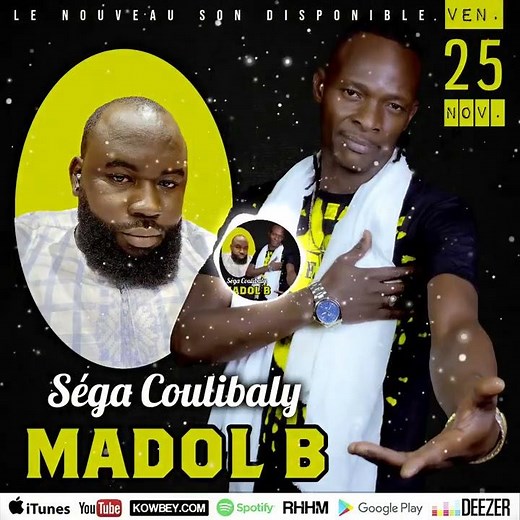 Madol B • Vendredi 25 novembre, à 18:00 GMT - Musique : Séga Coulibaly
