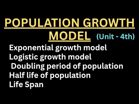 Population growth model for dsssb #populationgrowthmodel #exponentialgrowthmodel #mathematucalmodels