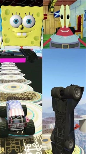 Sandy LAUNCHES Mr. Krabs' Rocket Car!