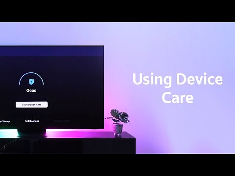 Using Device Care on your Samsung TV and Smart Monitor
