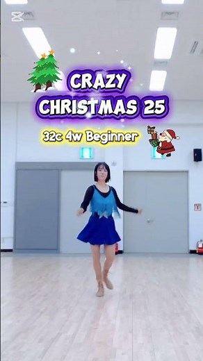 Crazy Christmas 25 Line Dance #beginner #linedance #mirlinedance #초급라인댄스 #크리스마스댄스