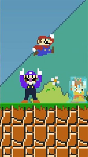Fire + Ice = Mario’s Craziest Music Ever! 🔥❄️#shortvideo #mario #funny #animation #minecraftshorts