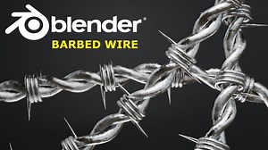 Blender 4.2 | Make Barbed Wire | Beginners | BlenderNation Bazaar